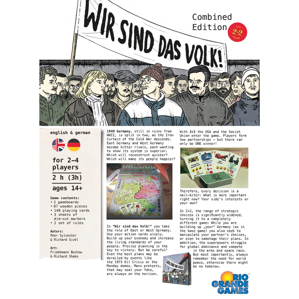 Rio Grande Games Wir Sind Das Volk - Cold War Strategy Board Game, 2-4