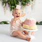 SYESQL Baby 1st Birthday Hat White - One Birthday Crown Hat, First White Hat, Cake Smash Party Hat for Boys/Girls (Baby One Crown)