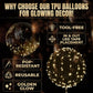 Light Up Balloons 10 Pack, 20 Inch Clear Balloons with LED Lights