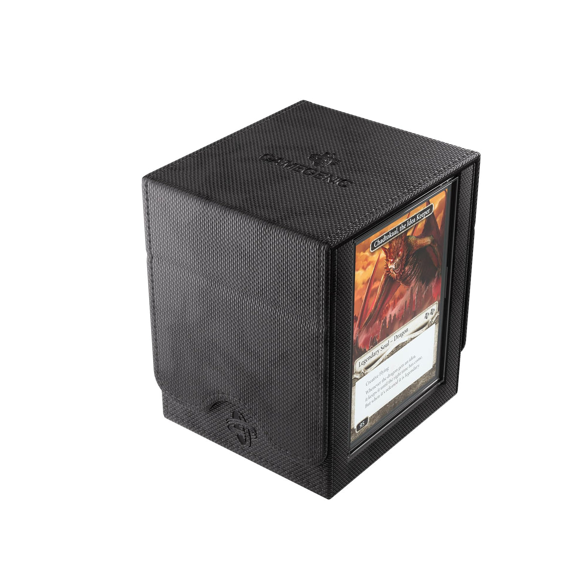 Gamegenic Squire Plus 100+ XL Convertible Deck Box - Holds 100 Double-Sleeved Cards! Premium Commander Card Case, Detachable Slide Card Case