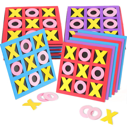 Skylety 36 Pack Tic Tac Toe Foam Tic Tac Toe Mini Board Game Family Classic Educational Table Game for Birthday Party Favors, Birthday Goody Bag