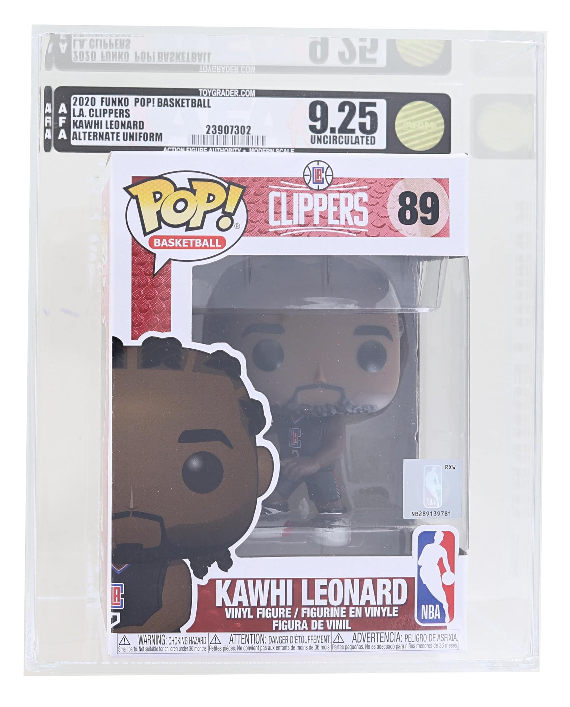 Funko LA Clippers NBA POP Vinyl Figure | Kawhi Leonard (Alternate) Graded AFA 9.25
