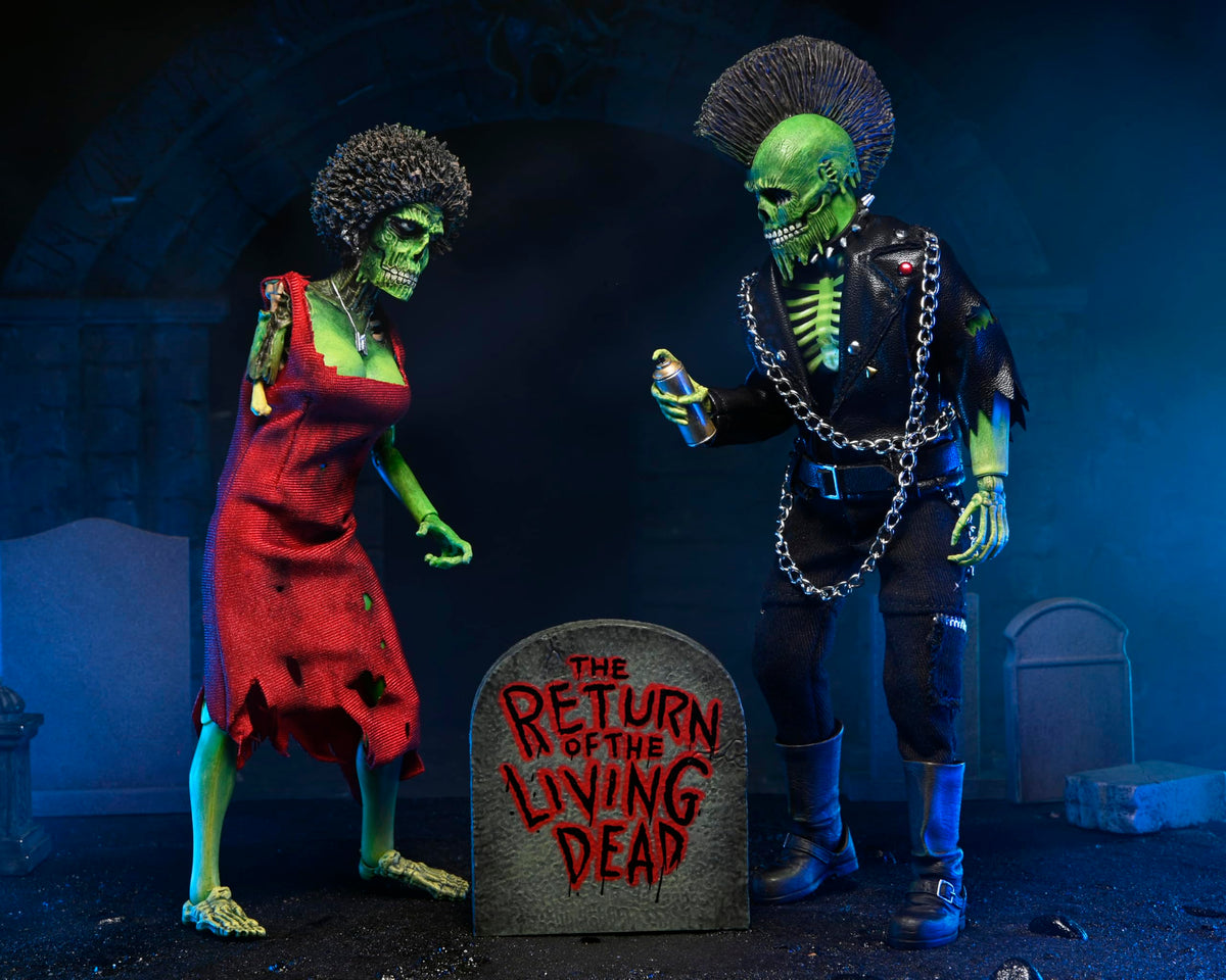 NECA - The Return of the Living Dead Zombie Trash & Suicide Clothed Action Figure Two-Pack