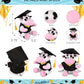 DolliBu Cow Graduation Plush Toy - Soft Huggable Graduation Stuffed Animal Dress Up with Gown and Cap with Tassel Outfit - Cute Graduation Gift