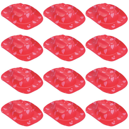 Fun Express Valentine Foam Cowboy Hat - Apparel Accessories - 12 Pieces