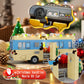 Christmas Vacation RV Building Blocks with Light, Eddie's RV Snow Camper Van Model Building Set, Christmas Vacation Holiday Caravan Car Xmas Present