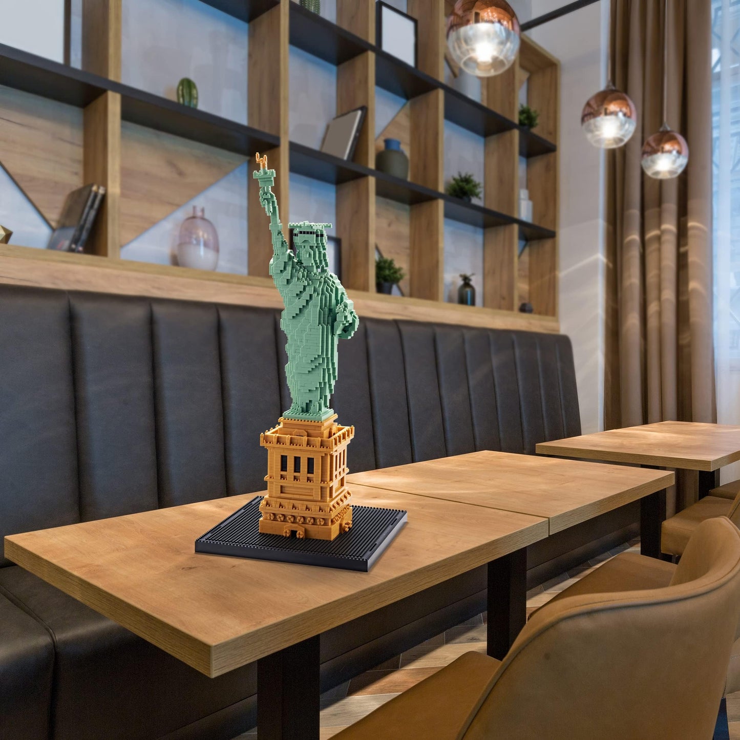 DOLBLOCK Statue of Liberty Building Block Set for Adults, New York City Architecture Souvenir Model World Famous Landmark Micro Building Kits, Gift