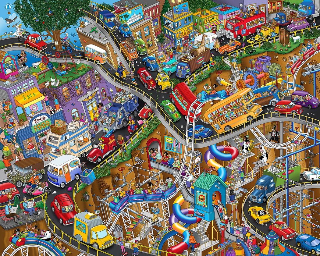 Springbok's 400 Piece Jigsaw Puzzle Getting Away - Made in USA