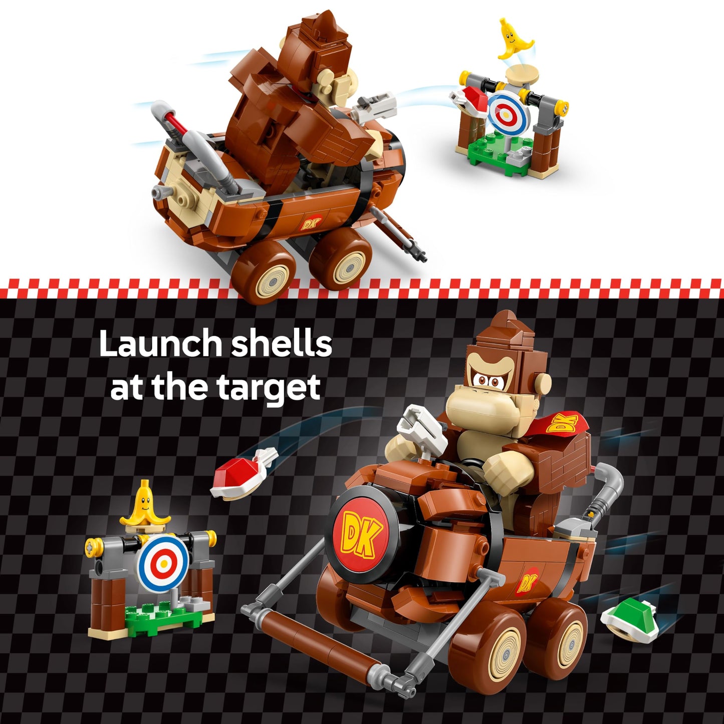LEGO Super Mario: Mario Kart Donkey Kong & DK Jumbo - Collectible Toy Building Set for Kids, Boys and Girls, Ages 8+ - Nintendo Donkey Kong Toy for