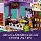 LEGO Friends Heartlake City Community Kitchen 41747 Pretend Building Toy Set, Creative Fun for Boys and Girls Ages 8+, with 3 Mini-Dolls, 1
