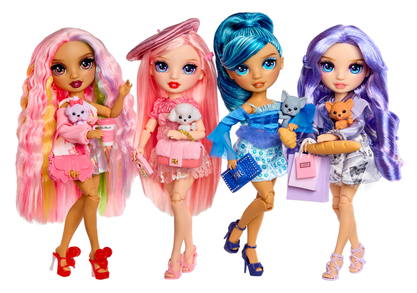 Rainbow High Pretty in Paris Fashion - Bella Parker (Pink), Rainbow 11" Fashion Doll with Outfit, Stylish Handbag, Girls Toy Gift for Kids Ages 4-12