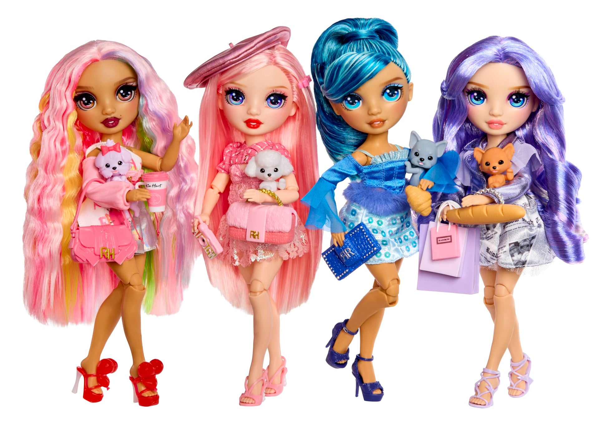 Rainbow High Pretty in Paris Fashion - Bella Parker (Pink), Rainbow 11" Fashion Doll with Outfit, Stylish Handbag, Girls Toy Gift for Kids Ages 4-12