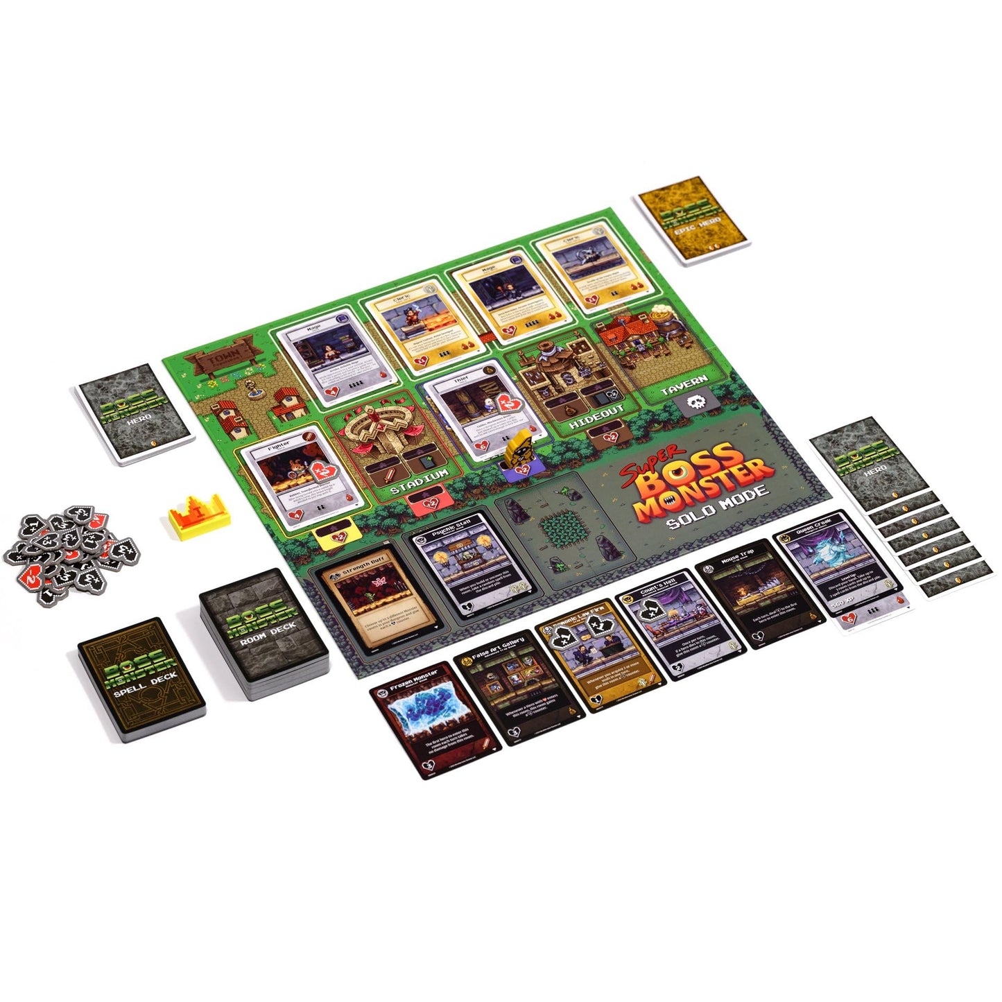 Super Boss Monster by Brotherwise Games | Dungeon-Building Strategy, Drafting Rooms, Luring Heroes, Single-Player & Multiplayer Fun | for 1-4 Players