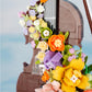 Conlinktion Flower Bouquet Violin Building Blocks Set, 950PCS Music Instruments Bricks Set, Gifts for Adults and Kids