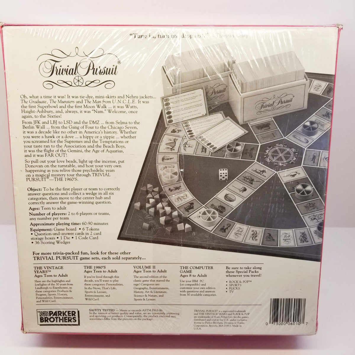 Trivial Pursuit The 1960's Master Game