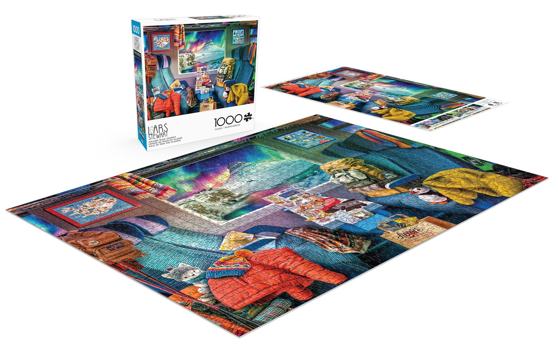 Buffalo Games - Iceland Train Journey - 1000 Piece Jigsaw Puzzle for Adults