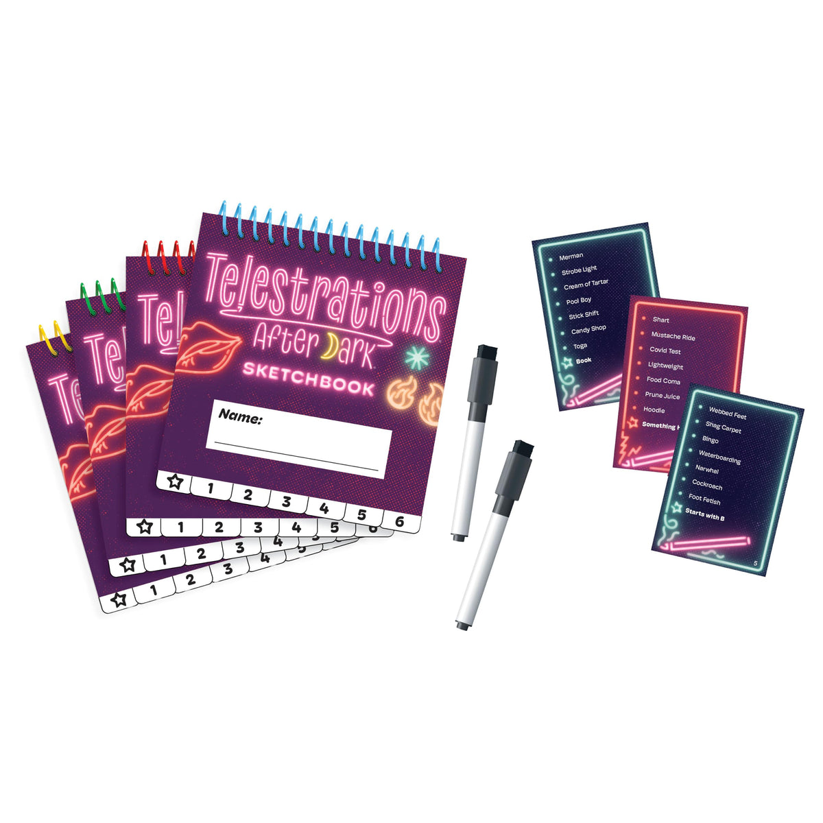 Telestrations: After Dark 6 Player 2nd Edition Board Game, Adults-Only Laugh Out Loud Must Have Party Game, Sketch What You Read & Guess What You Saw
