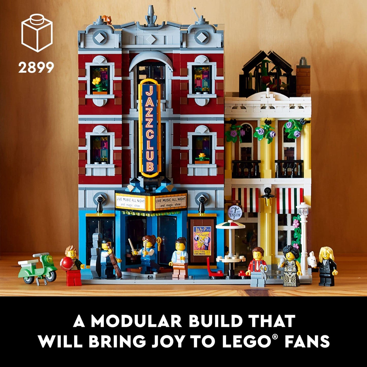LEGO Icons Jazz Club 10312 Building Set for Adults and Teens, A Collectible Gift for Musicians, Music Lovers, and Jazz Fans, Includes 5 Detailed Rooms