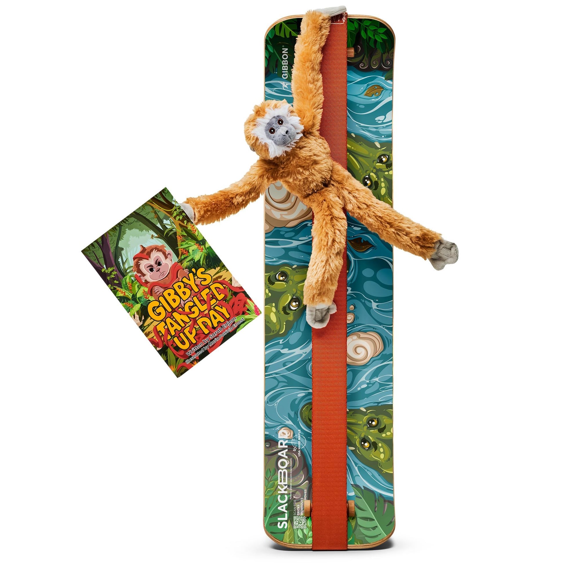 GIBBON Balance Board for Kids with Storybook & Sensory Toy - Emotional Regulation Tools for Kids - Social Emotional Learning Activities - Calming