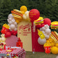 10Pcs BBQ Party Balloons,Food Themed Foil Balloons Hot Dog Hamburger Ketchup French fries Mustard Bottle for Picnic Snacks Baby Shower Birthday Party