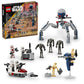LEGO Star Wars Clone Trooper & Battle Droid Battle Pack Set for Kids, Buildable Toy Speeder Bike Vehicle, Tri-Droid and Defensive Post, Collectible,