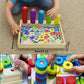 Lydaz Toddler Montessori Math Toys, Wooden Math Manipulatives with Counting Number Blocks, Preschool Kindergarten Learning Activities, Educational