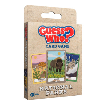 Guess WHO? Card Game: National Parks Edition, Featuring Iconic Wildlife - Cougar, Pelican, Bat, Quail & More, Classic Deduction Gameplay