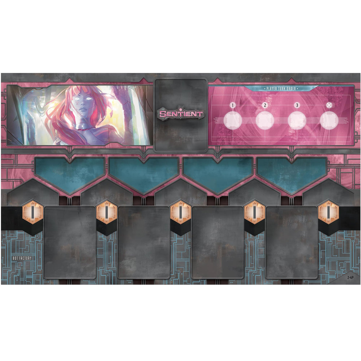Renegade Game Studios Sentient Revised Edition Robot Strategy Board Game