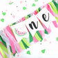 LINLULU Watermelon Highchair Banner, 1st Birthday Decorations for Girl, Fruits Theme, Red, Handmade, Reusable, Photo Prop, 80*8.75 inches