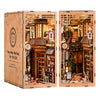 DIY Book Nook Kit with LED Lights | 3D Puzzles for Adults & Teens, Miniatures and Model Building Kits for Bookshelf Decor, Relaxing & Creative Gift