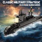 Strategic Nuclear Submarine Toy Building Blocks Set for Adult Kids, WW2 Historical Military Battleship Model Kit with Light, Home Office Decor