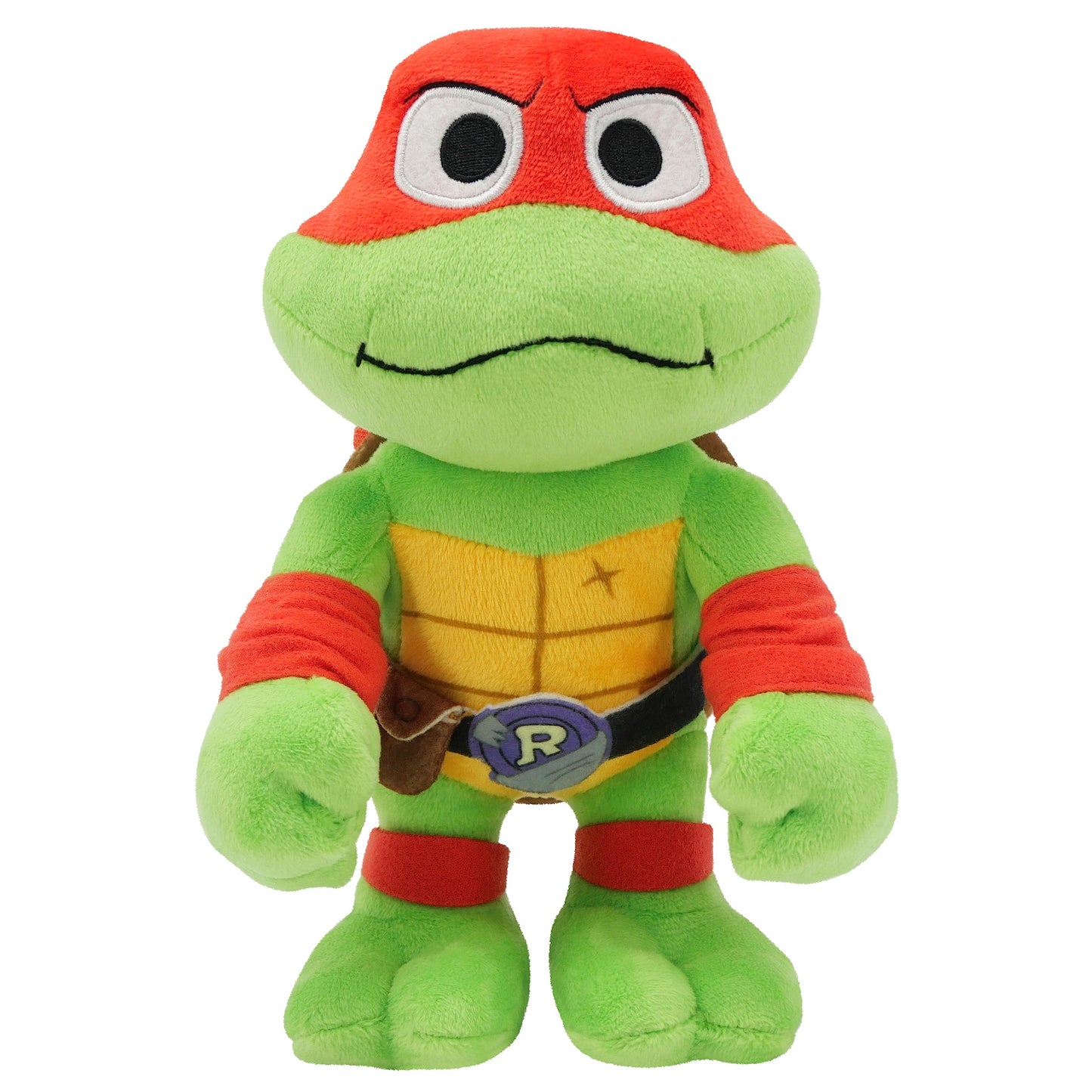 Mattel Teenage Mutant Ninja Turtles: Mutant Mayhem Raphael Plush Toy, 8 Inch Red Masked Soft Doll of TMNT Movie Hothead Muscle Fighter Raph
