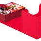 Ultimate Guard Sidewinder 80+, Deck Box for 80 Double-Sleeved TCG Cards, Red, Magnetic Closure & Microfiber Inner Lining for Secure Storage