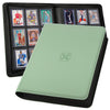 Top Loader Binder Trading Card Binder for Sports & Trading Cards - Holds 288 3x4" Toploaders, 9-Pocket Album for MTG, TCG & Sports Cards (Soft Green)