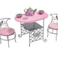 Badger Basket Elegant Tea Time Metal Doll Table and Chair Set with Accessories for 18 to 20-Inch Dolls - Perfect for Playtime Tea Parties