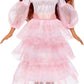 Mattel Disney The Little Mermaid Toys, Celebration Ariel Collectible Doll with Red Hair & Pink Dress, Inspired by the Movie