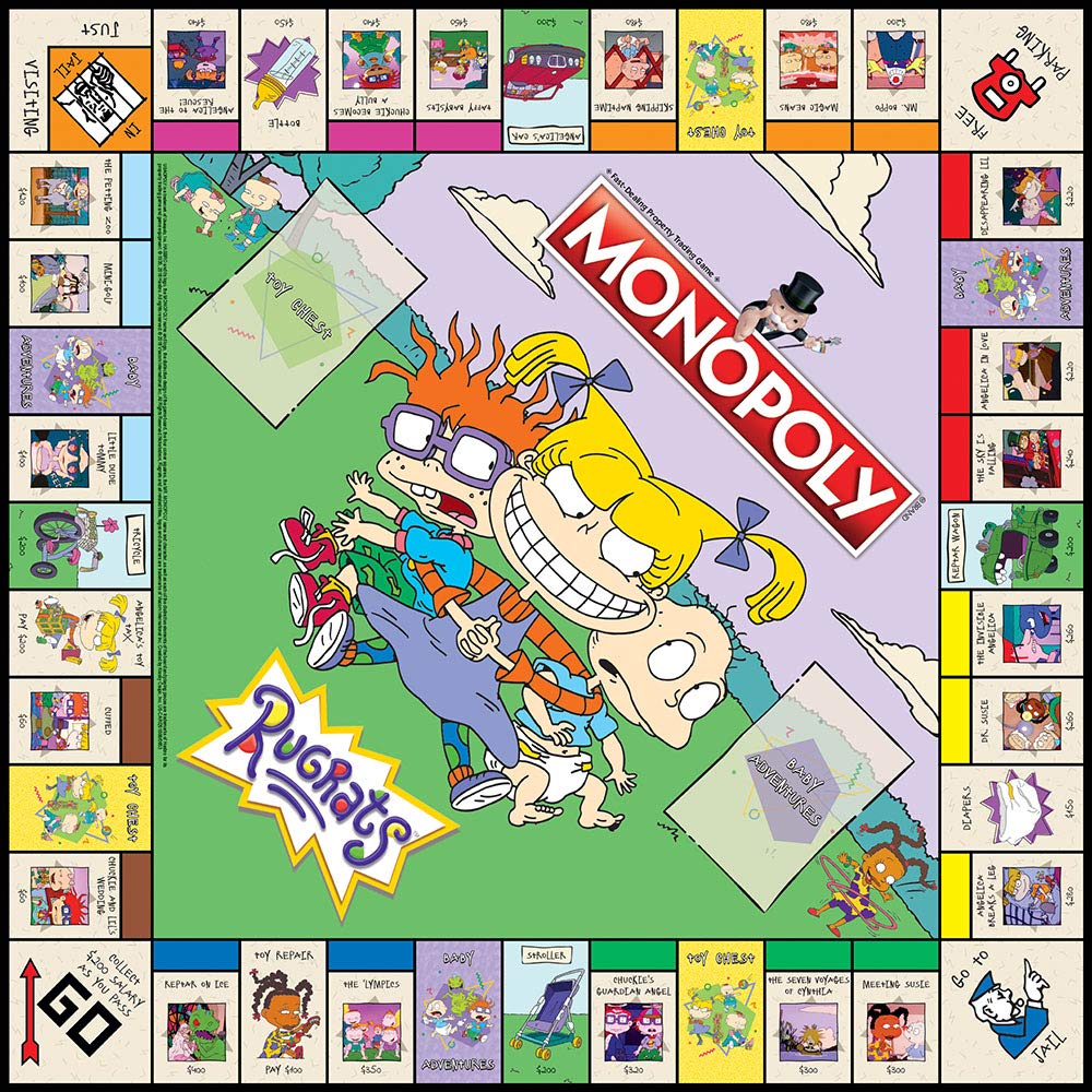 Monopoly Rugrats Board Game | Based on The Nickelodean Series Rugrats | Officially Licensed Rugrats Merchandise | Themed Classic Monopoly Game