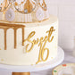 Sweet 16 Cake Topper,Gold Acrylic,Happy Sweet Sixteen Cake Decor,Sweet 16th Party Cake Decorations for Girl,Cheers to 16 Years,Numbers 16 Theme