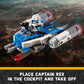 LEGO Star Wars: The Clone Wars Captain Rex Y-Wing Microfighter Building Set, Collectible Star Wars Y-Wing Toy for Kids with Captain Rex Minifigure,