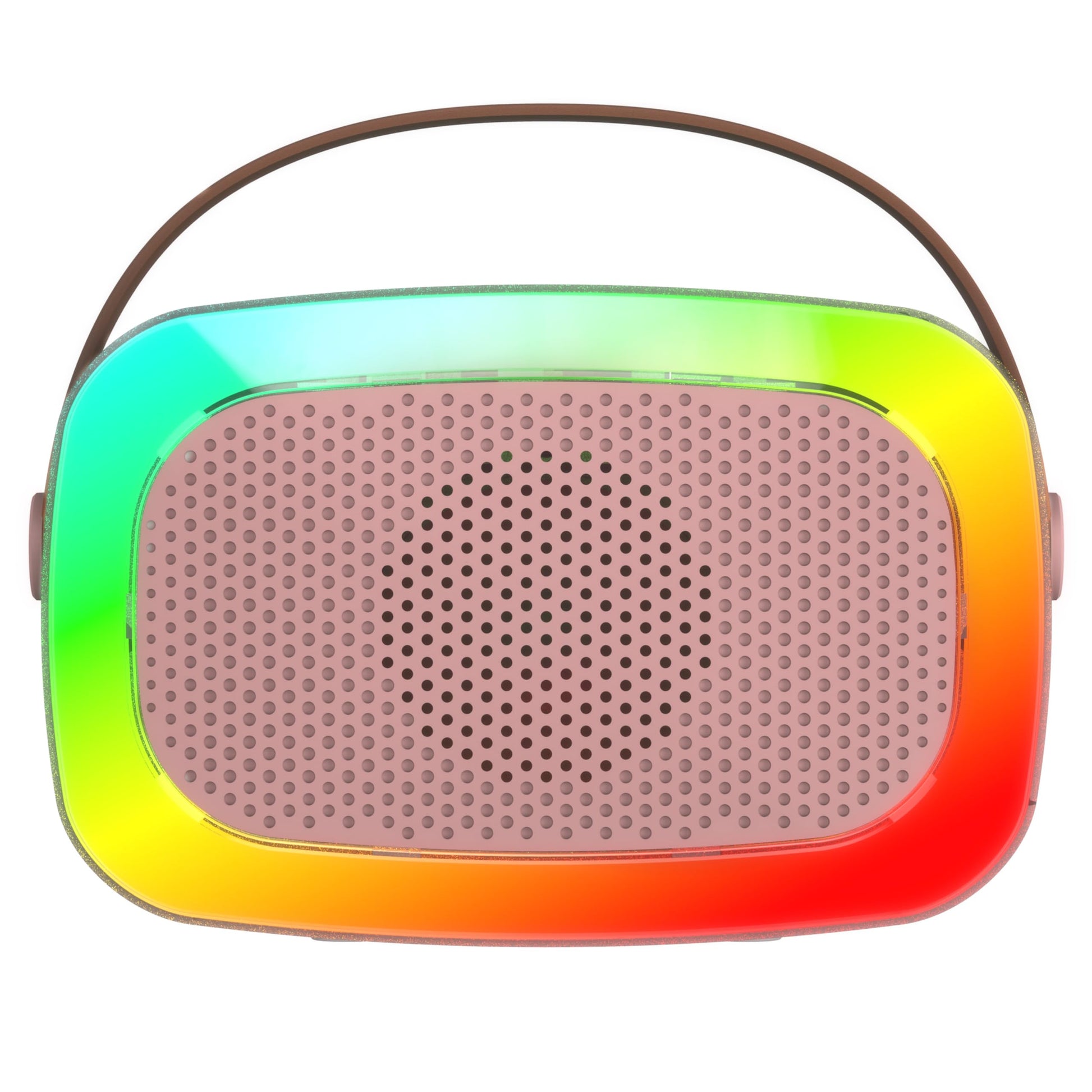 IQ Sound IQ-908K Mini Karaoke Bluetooth Speaker with Wireless Microphone, RGB Lights Surround, Fun Voice Changing in Rechargeable Compact, and