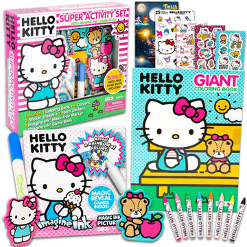 Sanrio Hello Kitty Ultimate Activity Set - Bundle Imagine Ink Coloring Books, Stickers, Games, Puzzles, Drawing and More | Hello Kitty and Friends
