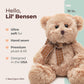 Bearington Lil' Bensen Stuffed Teddy Bear for Babies - 10" Soft Stuffed Bears Plush Toy with Classic Design - Adorable Cuddly Brown Bear Gift for Baby