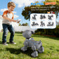 PRANITE Robot Dog, Programmable Remote Control Dog Toy for Kids with One-Key Following, Voice Control, Touch, Dance, Sing, Smart RC Stunt Puppy Toy
