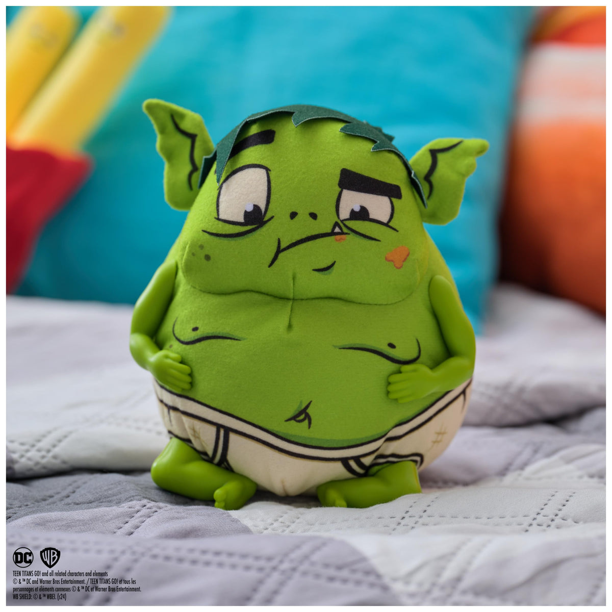 Spin Master Teen Titans Go! Belly Buster Beast Boy, Interactive Plush Toy