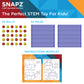 SNAPZ Ultimate Fort Builder Kit for Kids 8-12 - Sturdy Fort Building Kit for Kids 4-8 - Make & Build Ball & Stick Fort Set - Indoor STEM Tent Fort