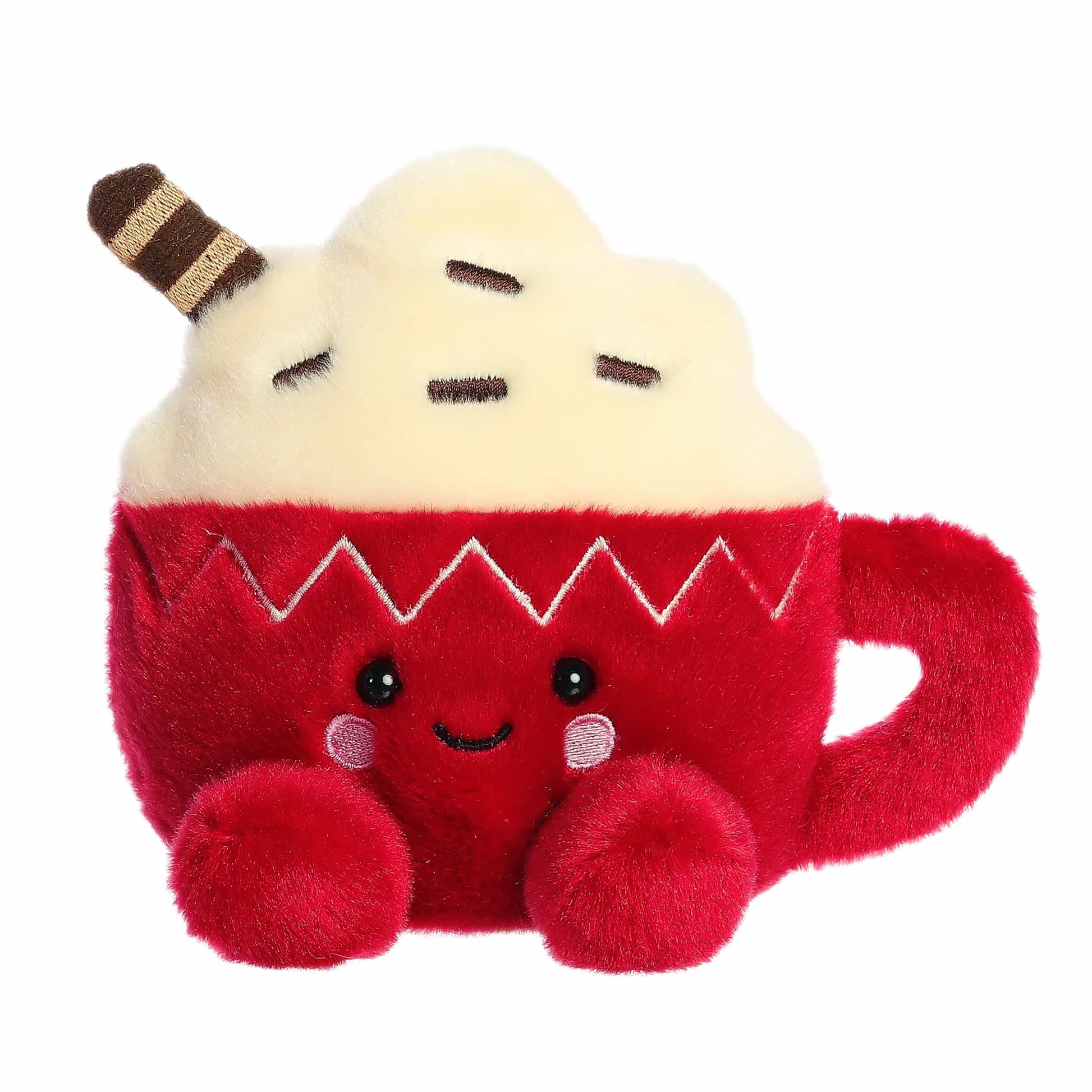 Aurora® Festive Palm Pals™ Cassia Hot Cocoa™ Stuffed Animal - Fun Collectible Plush for Kids and Adult Collectors - Perfect for Holiday Decorations or