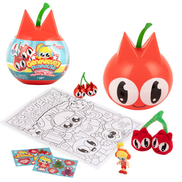 Genevieve's Playhouse Cherry Cat Mystery Surprise, Mystery Unboxing, YouTube Learning Channel, Educational Content, Official Genevieve's Playhouse