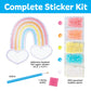 Creativity for Kids Bubble Gem Super Sticker: Rainbow, Diamond Art Kits for Kids, Mini Craft Kit and Summer Activities for Kids, Window Art Craft Kits