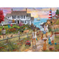 Bits and Pieces 3 Jigsaw Puzzle Set - 300 Piece Puzzles for Adults - Ocean Lake River Set - 16" x 20" Jigsaw Puzzles - Small Town Americana Nature