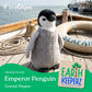The Petting Zoo Emperor Penguin Chick Stuffed Animal Plushie, Gifts for Kids, Earth Keeperz Sealife Animals, Zoologee Grey Emperor Penguin Chick Plush